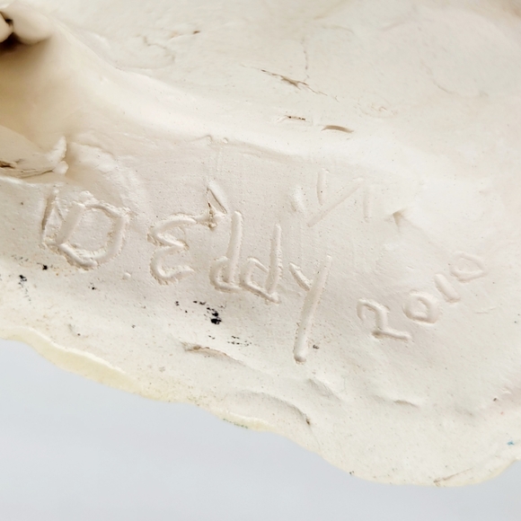 Designs in Clay Lying Afganhound Dog Signed by Donna Eddy 2010' Redlands Ca USA - Picture 14 of 15